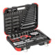 Gedore red Set de clés à douille, 232 pièces, entraînement 1/2 1/4 pouce, adaptateur, cliquet, douilles, porte-embouts, embouts, R46003232