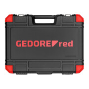 Gedore red Set de clés à douille, 232 pièces, entraînement 1/2 1/4 pouce, adaptateur, cliquet, douilles, porte-embouts, embouts, R46003232-4