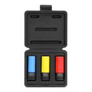 Gedore red Set de clés à douille Kraftschrauber avec douilles de protection, 3 pièces, 17/19/21 mm, butée de profondeur, avec codage couleur, acier chrome-molybdène-5