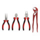 Gedore red Set de pinces, ensemble d’outils avec pince universelle/pince multiprise/pince plate ronde/tenaille, R22150018
