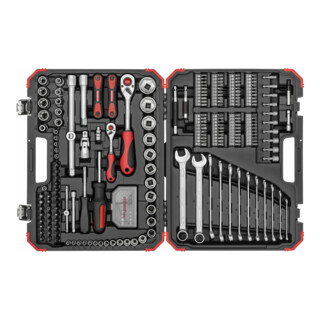 Gedore red Set di chiavi a bussola, 232 pezzi, 1/2 1/4 pollici, adattatore, cricchetto, bussole, portainserti, inserti, R46003232