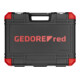 Gedore red Set di chiavi a bussola, 232 pezzi, 1/2 1/4 pollici, adattatore, cricchetto, bussole, portainserti, inserti, R46003232-5