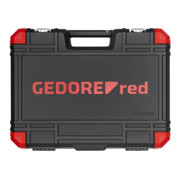 Gedore red Set di chiavi a bussola, 232 pezzi, 1/2 1/4 pollici, adattatore, cricchetto, bussole, portainserti, inserti, R46003232-5