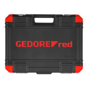 Gedore red Set di chiavi a bussola, 61 pezzi, 12 facce, 1/2 pollice, 4-13mm, utensili, cricchetto, martello, pinza, per auto, R69003061-2