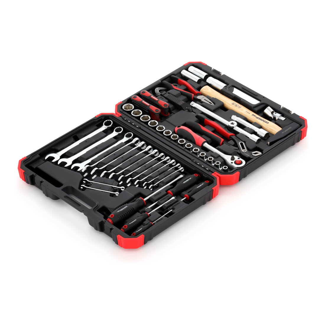 Gedore red Set di chiavi a bussola, 61 pezzi, 12 facce, 1/2 pollice, 4-13mm, utensili, cricchetto, martello, pinza, per auto, R69003061