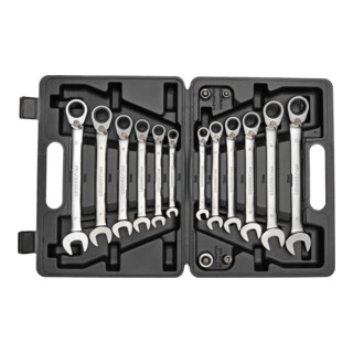 Gedore red Set di chiavi combinate a cricchetto, apertura 8 - 19 mm, 16 pezzi