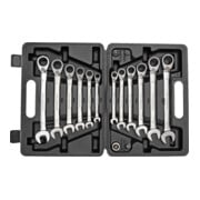 Gedore red Set di chiavi combinate a cricchetto, apertura 8 - 19 mm, 16 pezzi