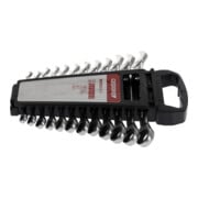 Gedore red Set di chiavi combinate a cricchetto con cricchetto, 12 pezzi, SW 8-19 mm, piatto, chiavi inglesi, R07105012-5