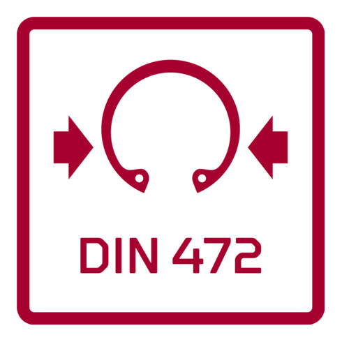 Gedore red Set di pinze per anelli di sicurezza diritte+ang. 90° 4 pz.