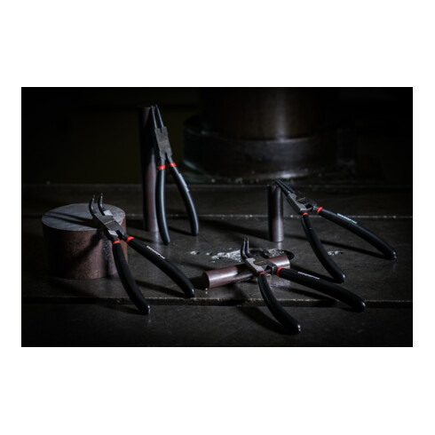 Gedore red Set di pinze per anelli di sicurezza diritte+ang. 90° 4 pz.