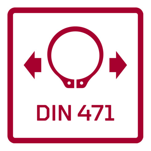 Gedore red Set di pinze per anelli di sicurezza diritte+ang. 90° 4 pz.