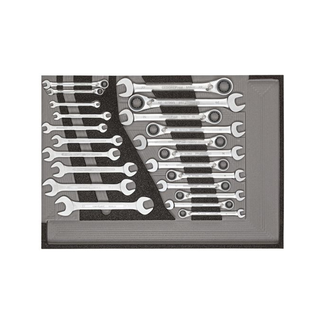 Gedore Red Set di utensili in carrello da officina MECHANIC R21560005 129 pezzi