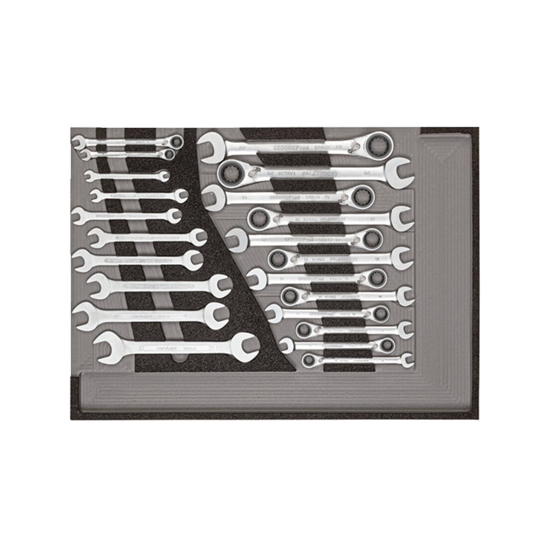 Gedore Red Set di utensili in carrello da officina MECHANIC R21560005 129 pezzi