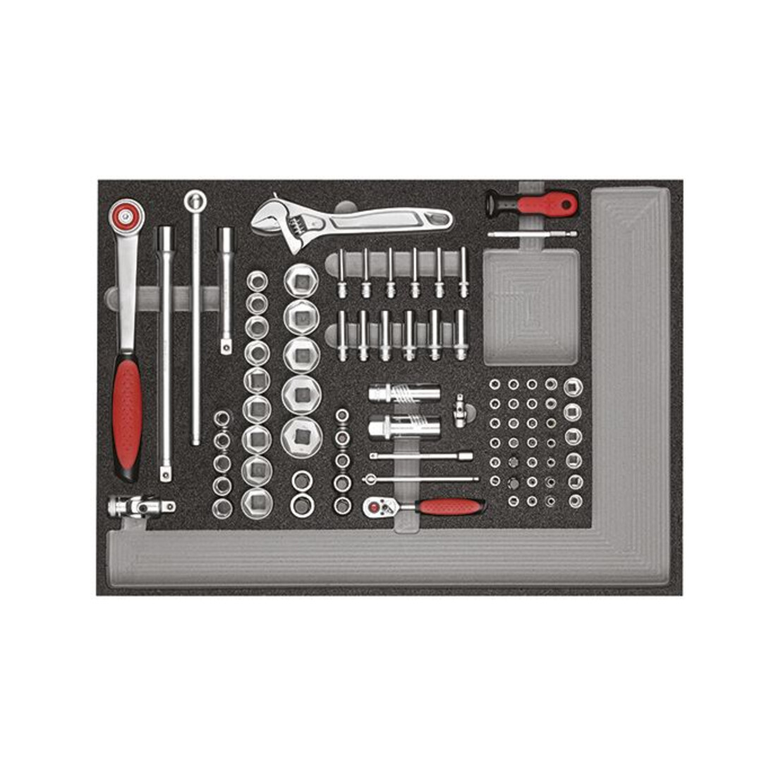 Gedore Red Set di utensili in carrello da officina MECHANIC R21560005 129 pezzi