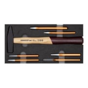 Gedore red Set marteau et burin 7 pièces, rempli, outil pour artisans, module mousse, R22150019-1