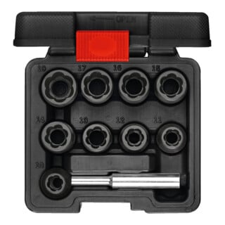 Gedore Red spiraal fluit 1/2 SW 10-19mm 10tlg