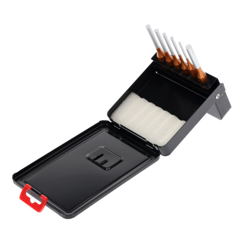 Gedore red Splinttreiber-Satz inkl. Metallklappkassette, 6-teilig, 3 - 8 mm, Stahl/Lackierung, Silber/Kupfer