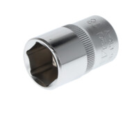 Gedore red Steckschlüsseleinsatz, Nuss, 1/2'' 12,5 mm Antrieb, 6-kant, 18 mm Weite, Werkzeug, R610001806, Stahl