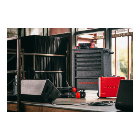 Gedore red Steckschlüsselsatz, 33-teilig, Mit Umschaltknarre, Ratsche, Steckschlüssel und Bitsatz, 1/4"