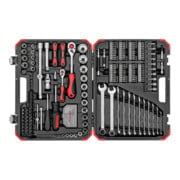 Gedore red Steckschlüsselsatz, Set 232tlg, 1/2 1/4 Zoll Antrieb, Adapter Werkzeug, Knarre Nüsse Bithalter Bits, R46003232