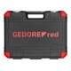 Gedore red Steckschlüsselsatz, Set 232tlg, 1/2 1/4 Zoll Antrieb, Adapter Werkzeug, Knarre Nüsse Bithalter Bits, R46003232-4
