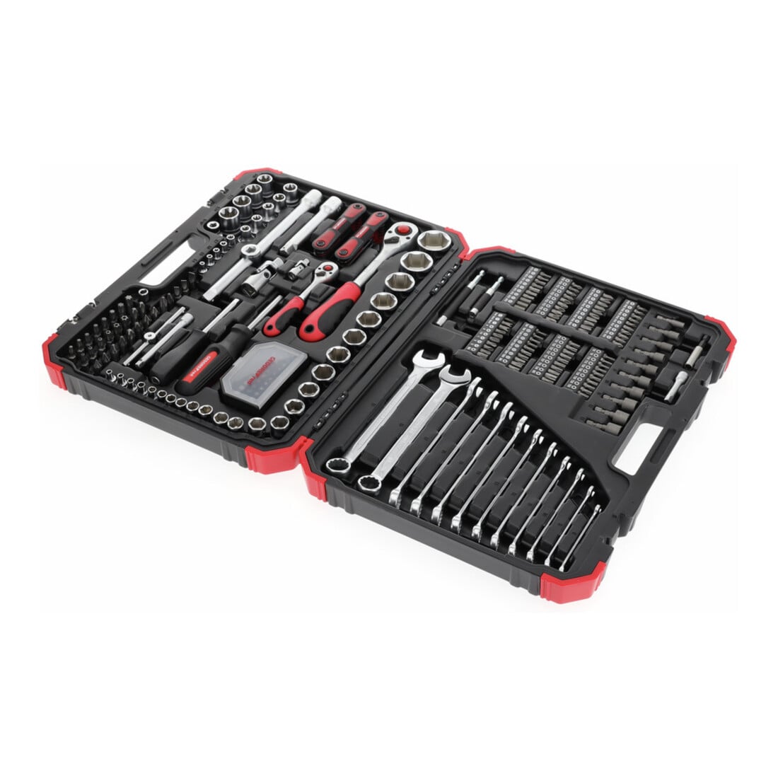 Gedore red Steckschlüsselsatz, Set 232tlg, 1/2 1/4 Zoll Antrieb, Adapter Werkzeug, Knarre Nüsse Bithalter Bits, R46003232