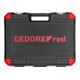 Gedore red Steckschlüsselsatz, Set 97tlg, 1/2 1/4 Zoll Antrieb, Adapter Werkzeug, Knarre Nüsse Bithalter Bits, R46003097-2