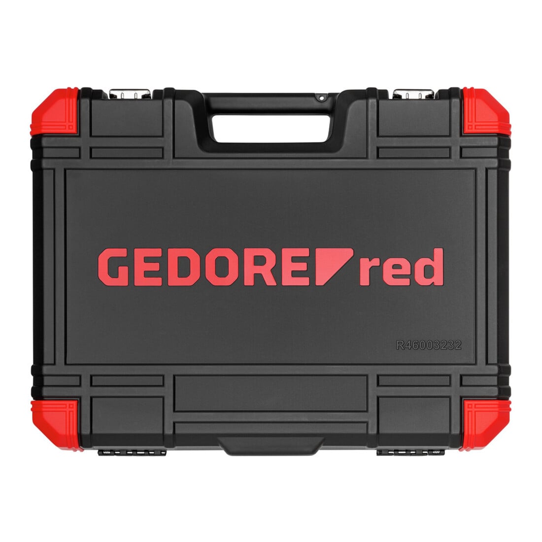 Gedore red Steeksleutelset, set 232-dlg, 1/2 1/4 inch aandrijving, adapter gereedschap, ratel, doppen, bithouder, bits, R46003232