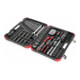 Gedore red Steeksleutelset, set 232-dlg, 1/2 1/4 inch aandrijving, adapter gereedschap, ratel, doppen, bithouder, bits, R46003232