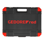 Gedore red Steeksleutelset, set 61-dlg, 12-kant, 1/2 inch, 4-13 mm, gereedschap, ratel hamer tang, voor auto, R69003061-2