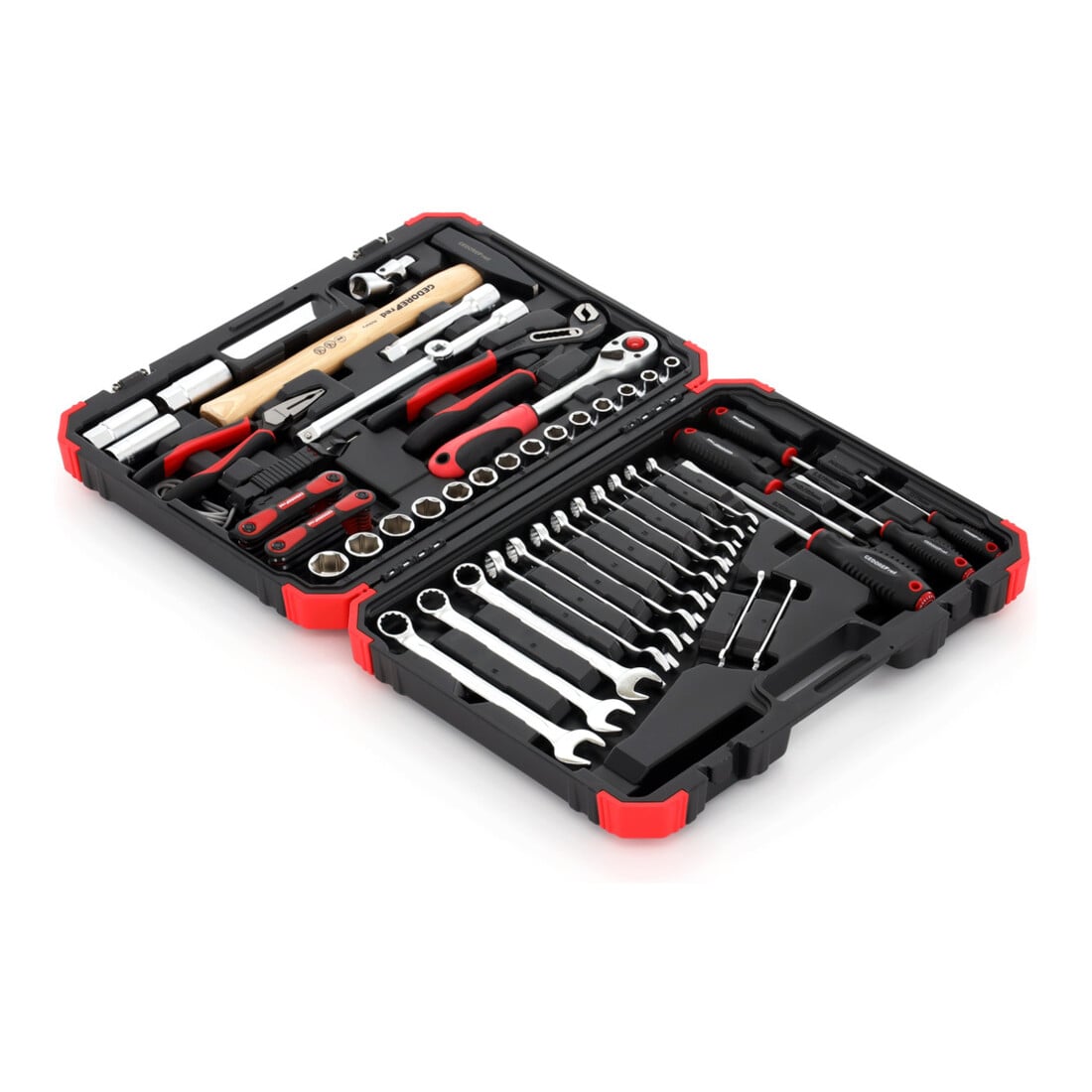 Gedore red Steeksleutelset, set 61-dlg, 12-kant, 1/2 inch, 4-13 mm, gereedschap, ratel hamer tang, voor auto, R69003061
