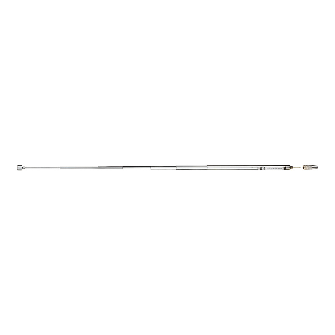 Gedore red Téléscopique aimant porte-objets, extensible à 670 mm, cales de valve, force de levage 300 g, aimant Ø 7,5 mm, avec aiguille à déchirer, R19101000