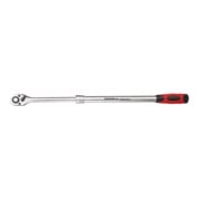 Gedore red Teleskopknarre, Umschaltbar, Mit Druckknopfauslösung, 1/2 Zoll, Ergonomischer 2K-Griff, Stahlrohr, Rot/Schwarz-2