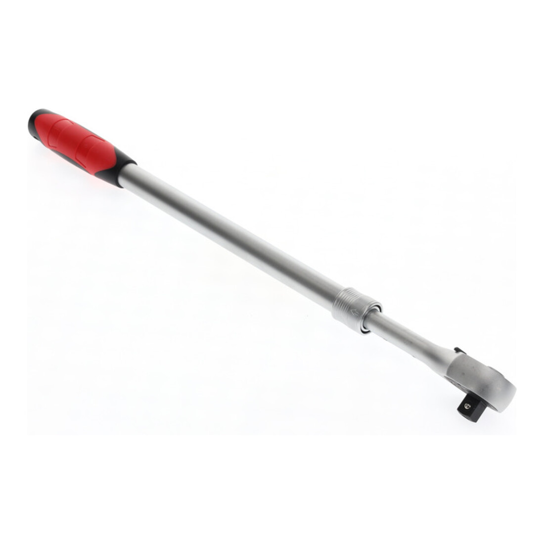 Gedore red Teleskopknarre, Umschaltbar, Mit Druckknopfauslösung, 1/2 Zoll, Ergonomischer 2K-Griff, Stahlrohr, Rot/Schwarz
