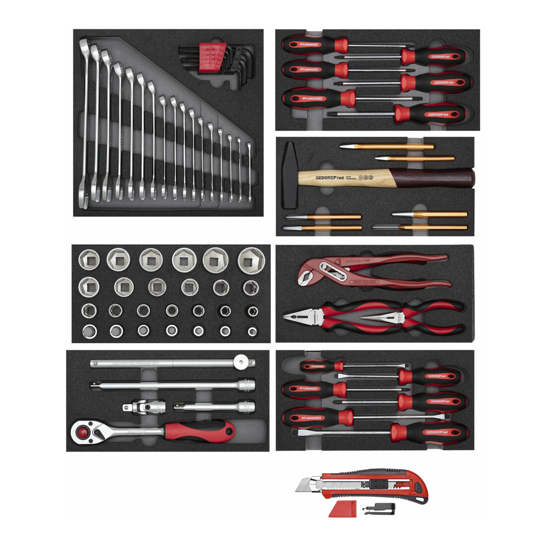 Gedore Red tool set 8xCT modules +cutter 81 pcs
