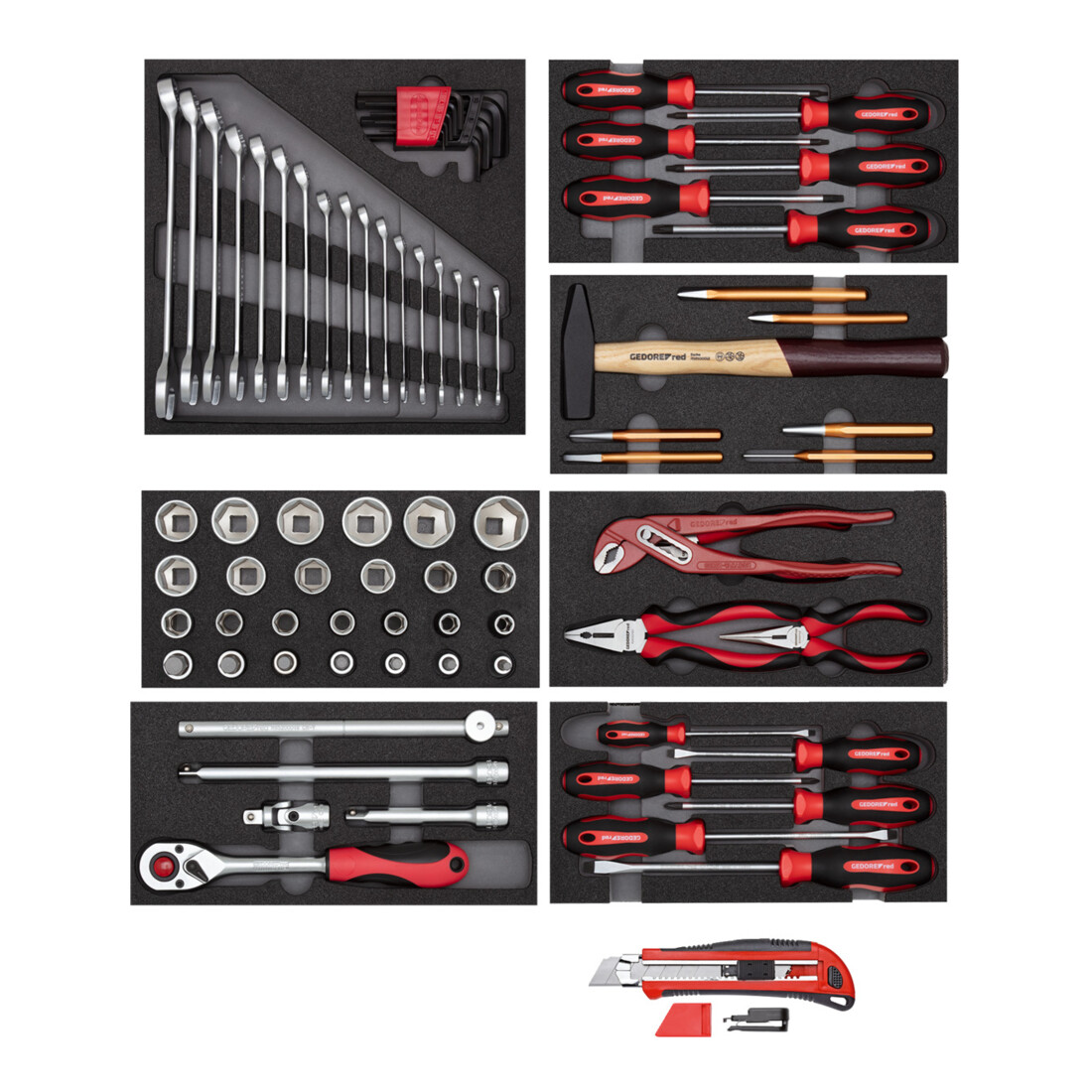 Gedore Red tool set 8xCT modules +cutter 81 pcs
