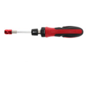 Gedore red Tournevis à cliquet à embouts, 1/4'' 6,3 mm hexagonal, lame télescopique, tournevis réversible, R38910000-4