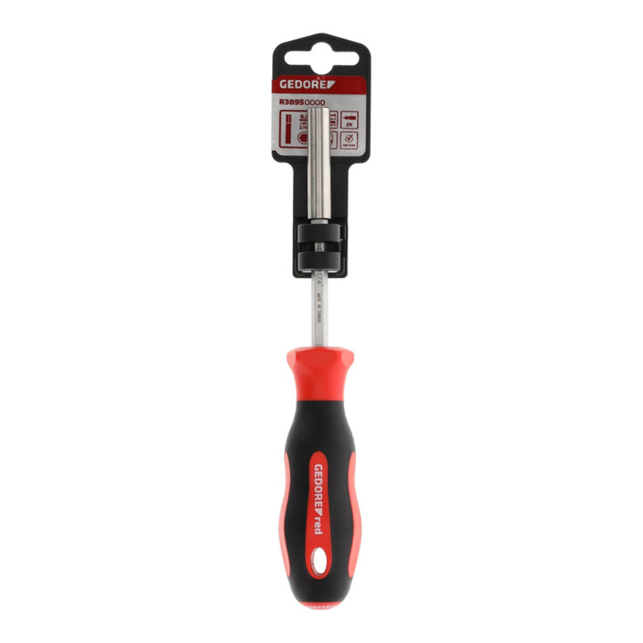 Gedore red Tournevis porte-embouts magnétique 1/4'' 6,3 mm hexagonal, tournevis, manche 2 composants, 210 mm, R38950000