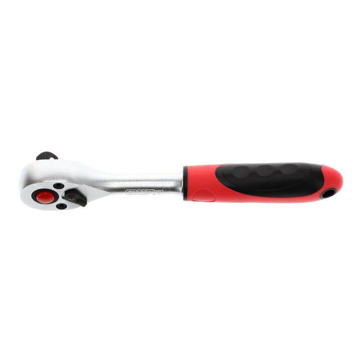 Gedore red Umschakelratel, voor 3/8 inch, 10 mm aandrijving, lang, 5° terugslaghoek, 180 mm lengte, 2K-handgreep, R50000027
