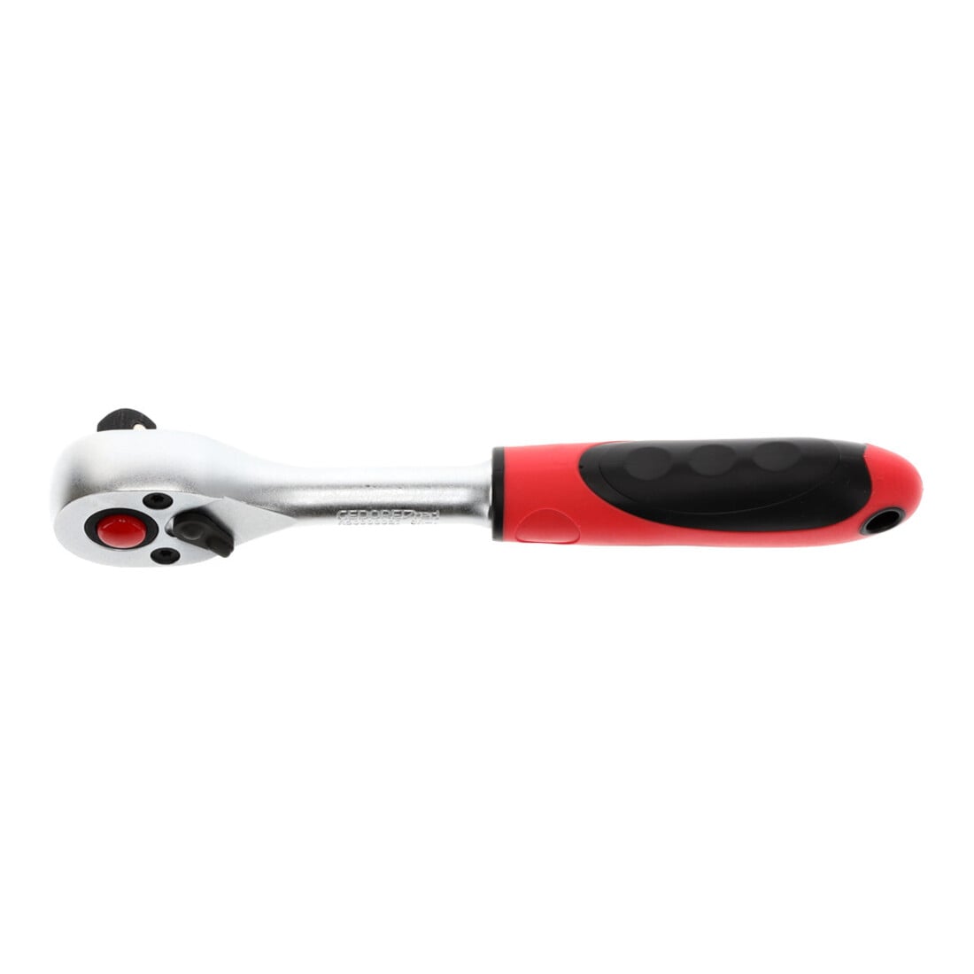 Gedore red Umschakelratel, voor 3/8 inch, 10 mm aandrijving, lang, 5° terugslaghoek, 180 mm lengte, 2K-handgreep, R50000027