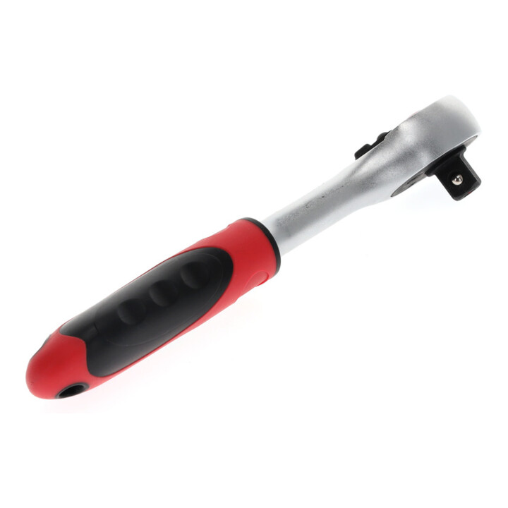 Gedore red Umschaltknarre, für 3/8 Zoll, 10 mm Antrieb, lang, 5° Rückschwenkwinkel, 180 mm Länge, 2K-Griff, R50000027