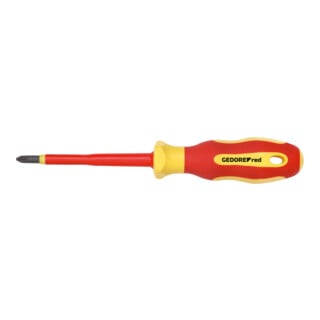 Gedore red VDE Tournevis cruciforme PH1, isolé 1000 V, longueur 180 mm, acier, R39200115