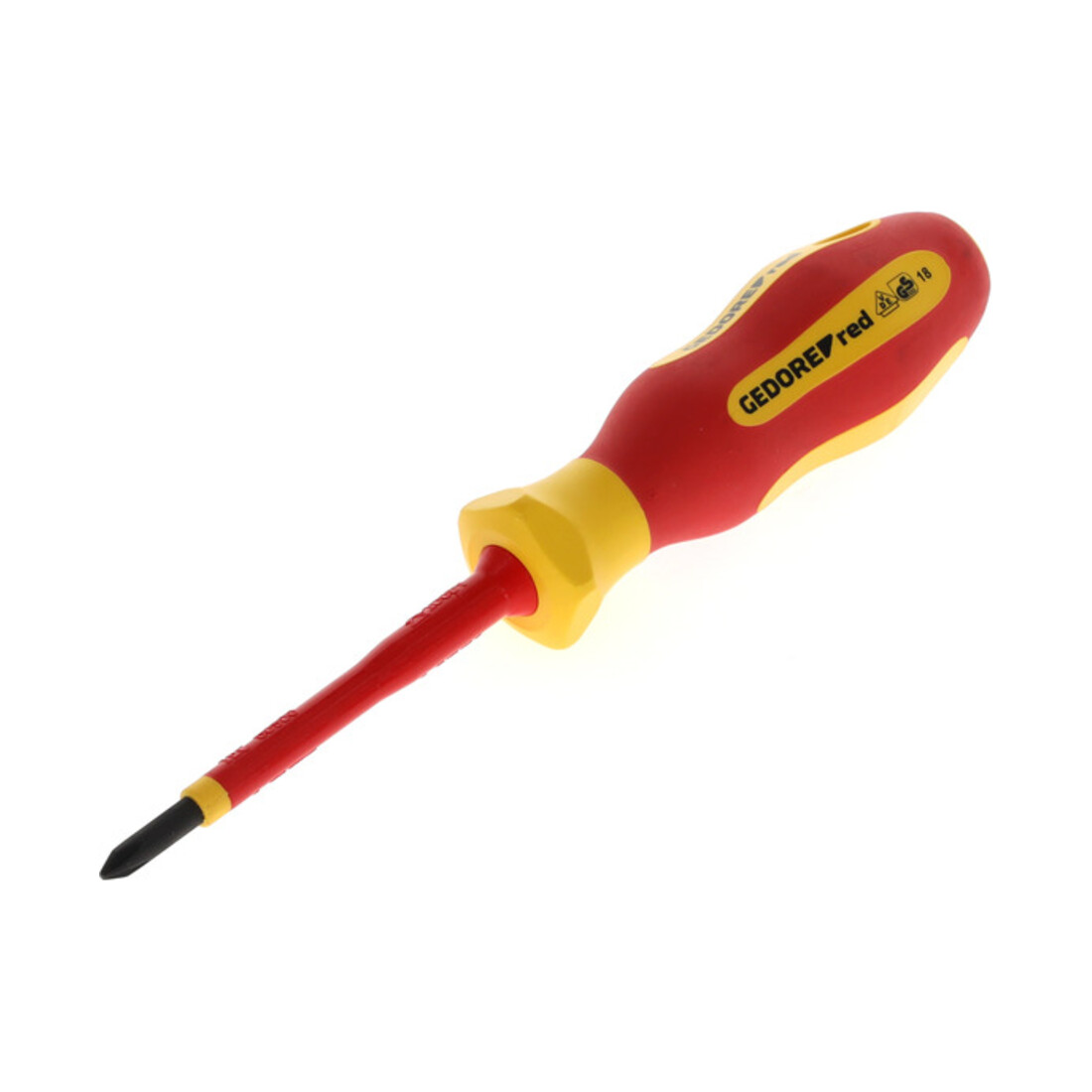 Gedore red VDE Tournevis cruciforme PH1, isolé 1000 V, longueur 180 mm, acier, R39200115