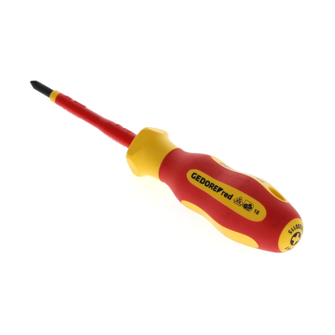 Gedore red VDE Tournevis cruciforme PH1, isolé 1000 V, longueur 180 mm, acier, R39200115