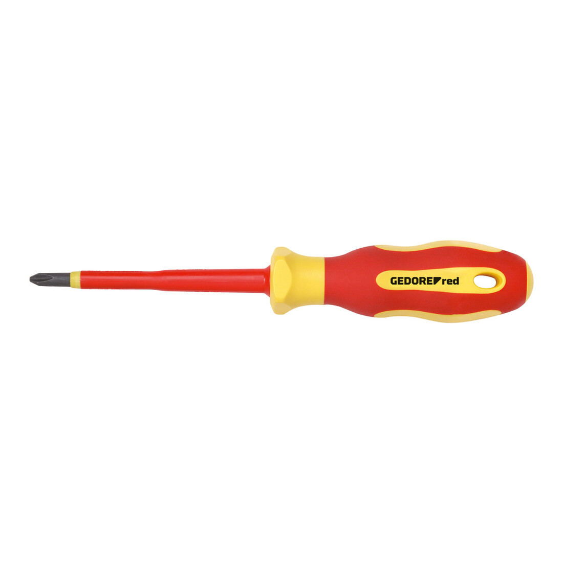 Gedore red VDE Tournevis cruciforme PZ1, tournevis isolé 1000 V, longueur 180 mm, acier, R39300115