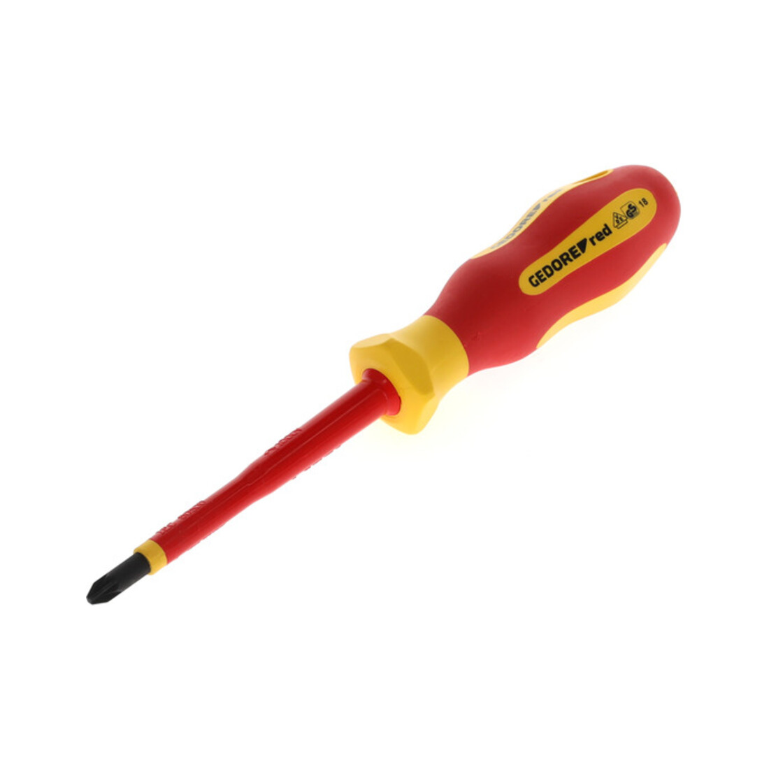 Gedore red VDE Tournevis cruciforme PZ2, isolé 1000 V, longueur 210 mm, acier, R39300219