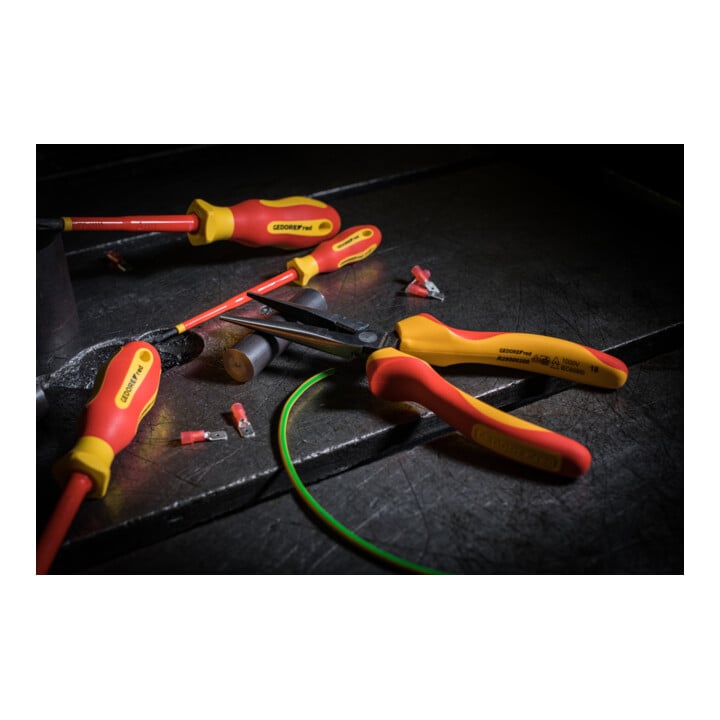 Gedore red VDE Tournevis cruciforme PZ2, isolé 1000 V, longueur 210 mm, acier, R39300219