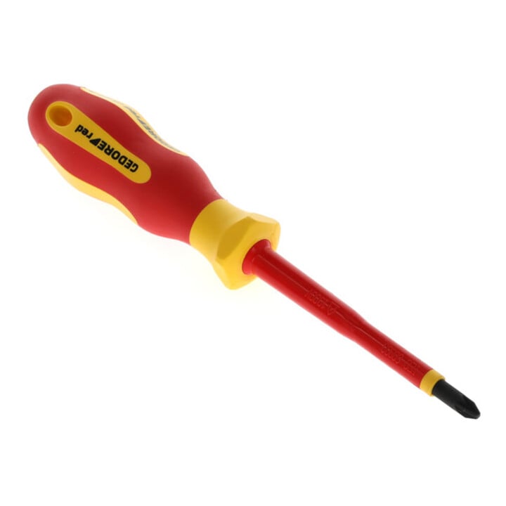 Gedore red VDE Tournevis cruciforme PZ2, isolé 1000 V, longueur 210 mm, acier, R39300219