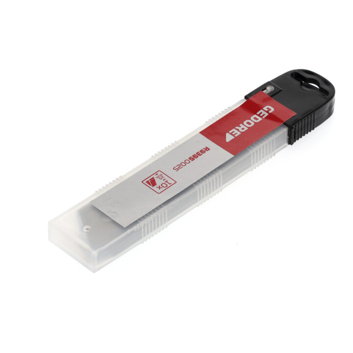 Gedore red Vervangende breekmesjes voor cuttermessen, 10 stuks, mesbreedte 25 mm, 0,5 mm dik, R93950025