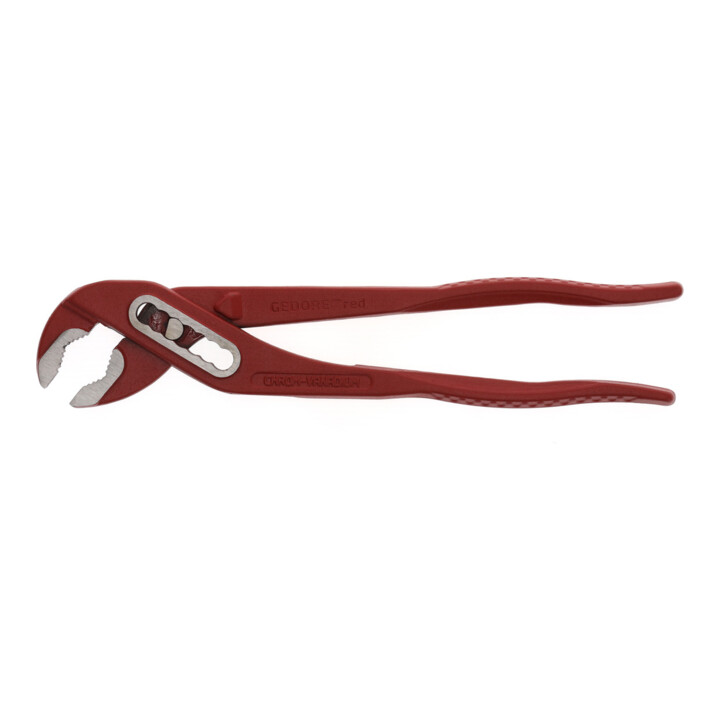 Gedore red Wasserpumpenzange, Spannweite bis 33 mm, 7-fach verstellbar, durchgestecktes Gelenk, flach, R28100010